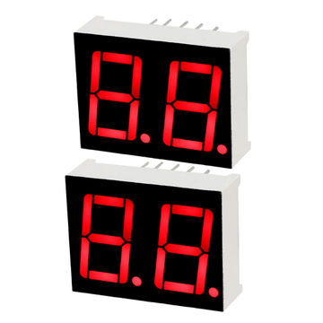 Uxcell Common Cathode 10-Pin 1-Bit 7-Segment LED Display – 0.5" Red Digit, 5611AH, 20mA, 11mcd, 20-Pack – For Instruments & Appliances