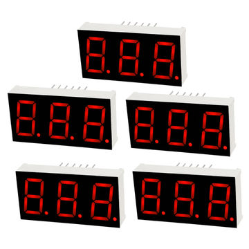 10 Display LED Rossi 1 Pollice – Catodo Comune, 1 Digit 10 Pin, Uxcell, Dimensioni 34x24mm