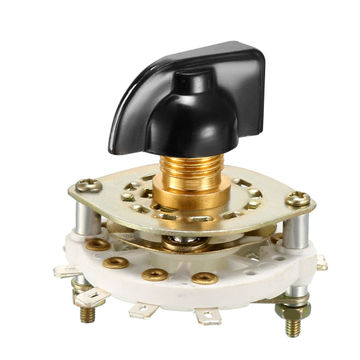 Harfington Uxcell 1P9T 1 Pole 9 Throw 1 Deck Band Channel Rotary Switch Selector with Plastic Knob