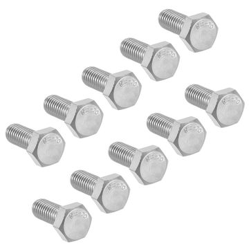 Uxcell M8 X 70mm Hex Serrated Flange Bolts – 304 Stainless Steel Metric Thread Screws, 10-Pack, Polished Finish, Corrosion-Resistant For Home, Machinery, And DIY