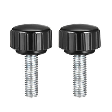 M4 X 16mm Knurled Thumbscrew 16-Pack M4 X 16mm Black Knurled Thumbscrews – Round Head Male Thread, Plastic/Carbon Steel, Tool-Free Grip M4 X 16mm Knurled Thumbscrew 16-Pack M4 X 16mm Black Knurled Thumbscrews – Round Head Male Thread, Plastic/Carbon Steel, Tool-Free Grip