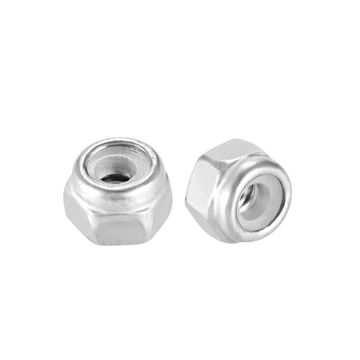 Uxcell M18 X 2.5mm 304 Stainless Steel Self-Locking Nylon Insert Hex Lock Nuts – 2-Pack