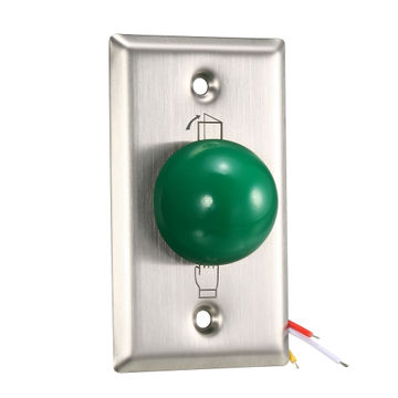 Harfington Uxcell Door Release Button Push to Exit Resettable NO/NC/COM Switch for Access Control Panel 86mmx50mm 12V 3A Stainless Steel