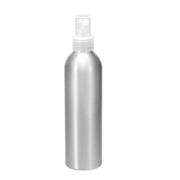Harfington Uxcell Aluminium Pumpflasche 8.5oz/250ml mit Klar Pumpverschluss, Leerer Nachfüllbarer Behälter Reiseflasche für Küche und Bad oder Pflanzen Wassersprüher