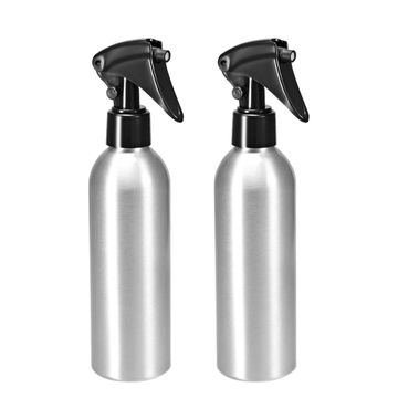 Harfington Uxcell 2 Stück Aluminium Sprühflasche 7oz/200ml mit Klar Nebelsprüher, Leerer Nachfüllbar Behälter Reiseflasche für Küche, Badezimmer oder Pflanzenwassersprüher