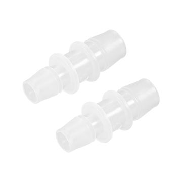 Harfington Uxcell Aquarium Luftventil Anschluss Kunststoff Schlauch Zubehör gerade klar weiß 12 mm bis 16 mm, 2 Stück