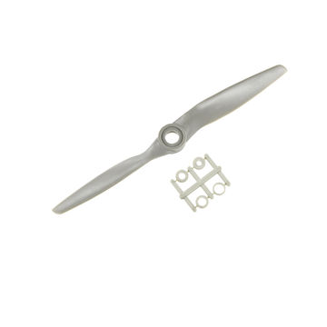 Harfington Uxcell RC Propellers CW 5x5 Inch 2-Vane for Airplane Nylon Gray with Adapter Rings