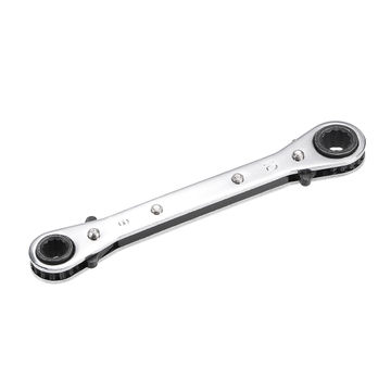 Harfington Uxcell Reversible Ratcheting Wrench, 8mm x 10mm Double Box End, Cr-V