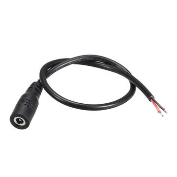 Harfington Uxcell 5pcs DC Power 4.0mm x 1.7mm 3A 22AWG 30cm Female Plug Connector Pigtail
