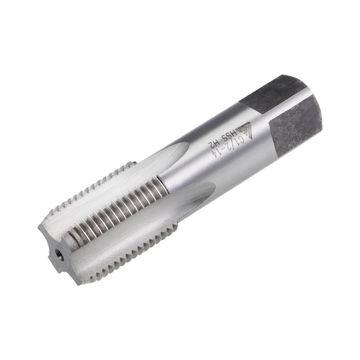 Harfington Uxcell G1/2-14 Pipe Thread Tap Right Hand Machine Tap HSS Uncoated Straight Flute