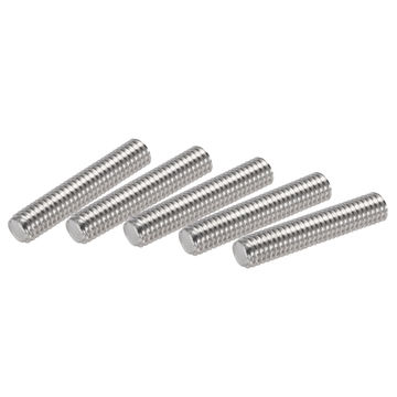 Harfington Uxcell 10Pcs M6 x 30mm Fully Threaded Rod 304 Stainless Steel Right Hand,1.0mm Pitch