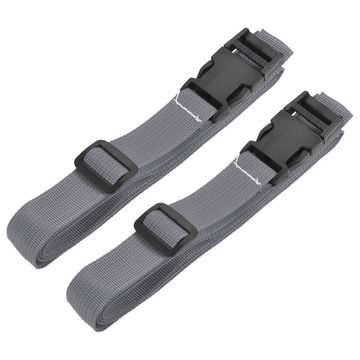 Luggage Straps Two Add a Bag Suitcase Strap Belt Adjustable Travel Attachment Accessories for Connect Luggage Together Black - 1524