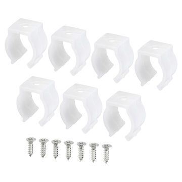 Harfington T5 U LED-Lichtstreifenclips LED-Lichtstreifen Befestigungsklemmen Klemme Halterung Rohrschellen für LED Deckenleuchte Weiß Paket mit 20