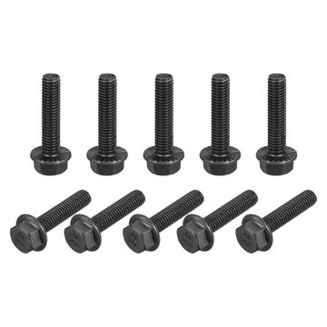 Uxcell M14-2 X 35mm Hex Serrated Flange Bolts – 10.9 Grade Carbon Steel, Black Oxide, 2-Pack – Strong & Reliable For DIY, Machinery & Construction