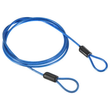 10 Pcs Stainless Steel Wire Rope Aluminum Sleeve Security Lanyard