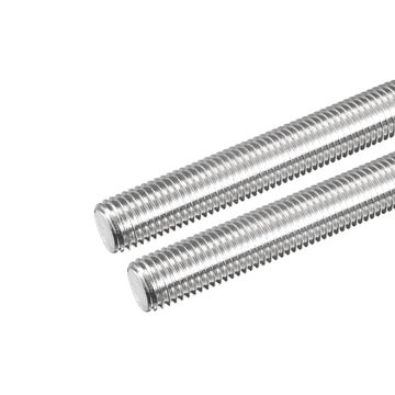 Harfington Fully Threaded Rod M16 x 150mm 2mm Pitch 304 Stainless Steel Right Hand 2 Pcs