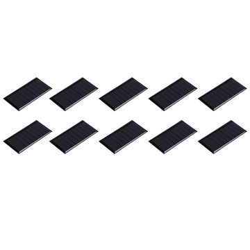 Harfington Mini Solar Panel Cell 4.5V 90mA 0.405W 77.5mmx40.5mm for DIY Project Pack of 10