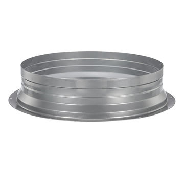 Harfington 10 Inch Duct Connector Flange, Metal Fitting Straight Pipe Flange Round Ventilation Air Duct for Heating Cooling Ventilation HVAC System