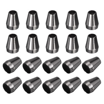30 Weiße Glocken-Endstopper Aus Kunststoff – Für Kordelzüge, Rucksäcke, Schnürsenkel & DIY