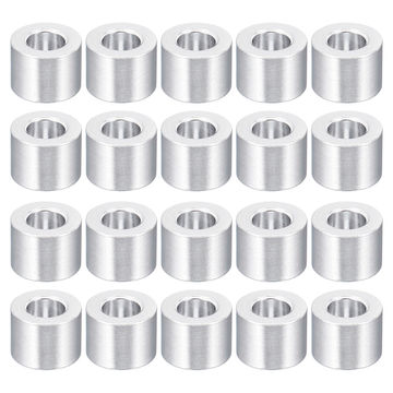 5 Pièces Rondelles Aluminium 0.2 ID X 0.47 OD X 0.31 L - Pour Boulon M5
