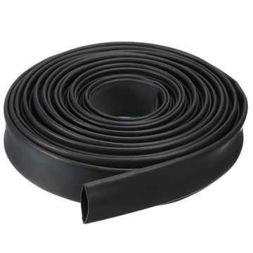 40mm 2:1 Heat Shrink Tube – 1 Meter (3.3 Ft), Black, Polyolefin, VW-1 Rated, For Electrical Cable Insulation & Wire Harness