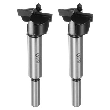 Harfington Forstner Drill Bit 34mm 1-11/32inch Tungsten Carbide Wood Forstner Bit Opener Cutter For Hinge Hole Drilling Woodworking Black
