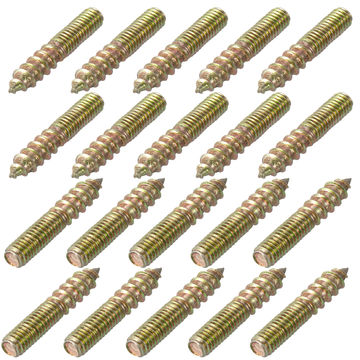 20Pcs M6x60mm Hanger Bolt Double Headed Bolt Self-Tapping - View #11