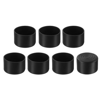 Capuchons De Protection Pour Pieds De Table/chaises – Diamètre 6mm à 63mm – PVC/caoutchouc Noir – Lot – Neuf