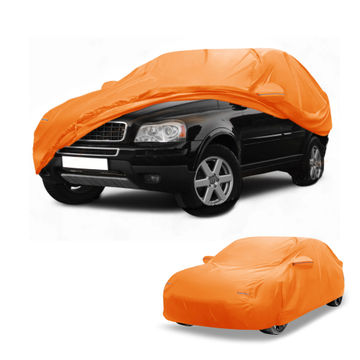 Harfington Car Cover All Weather for Volvo XC90 Orange Cotton with Left Zipper