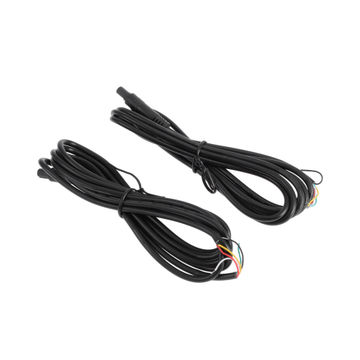 Harfington für Monitor und Backup Rückfahrkamera Video Kabelverlängerung Backup Kamera 5Pin Female Video Kabel 1,8m/5,91ft Schwarz Kunststoff, Metall