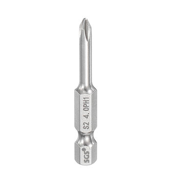 Harfington PH1 Phillips Screwdrivers Bits 1/4" Hex Shank 2" Long 0.16" Rod Magnetic