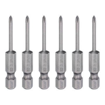 Harfington 6pcs Magnetic Phillips Screwdriver Bit PH00 1/4" Hex Shank 50mm Long 2.5mm Rod