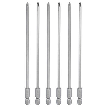 Harfington 6pcs Magnetic Phillips Screwdriver Bit PH1 1/4" Hex Shank 150mm Long 3.5mm Rod