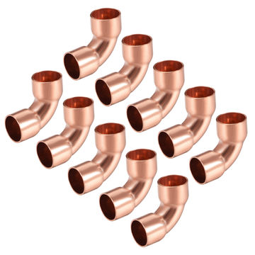 uxcell Copper Compression Tube Fitting 10mm OD Straight Pipes Adapter for Garden Water Irrigation System 