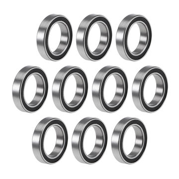 10pcs 12x 18 x4mm 6701-2RS Rubber Sealed Model Thin-Section Ball Radial Bearing 