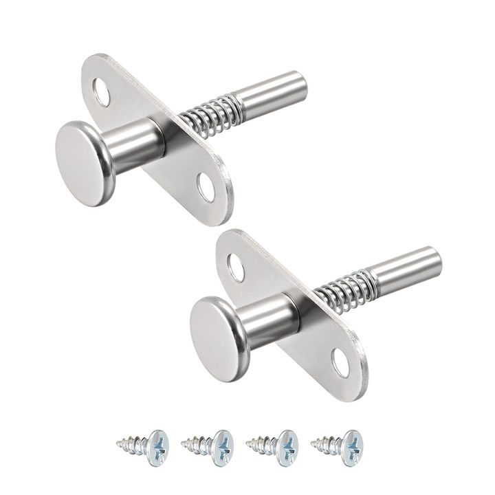 uxcell 1.83-inch SUS304 Stainless Steel Draw Toggle Latch with Spring-Steel  Hook - 2 Pcs