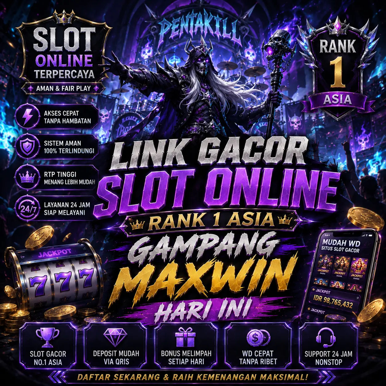 ALEXISTOGEL: Link Gacor Slot Online Rank 1 Asia Gampang Maxwin Hari Ini image 1