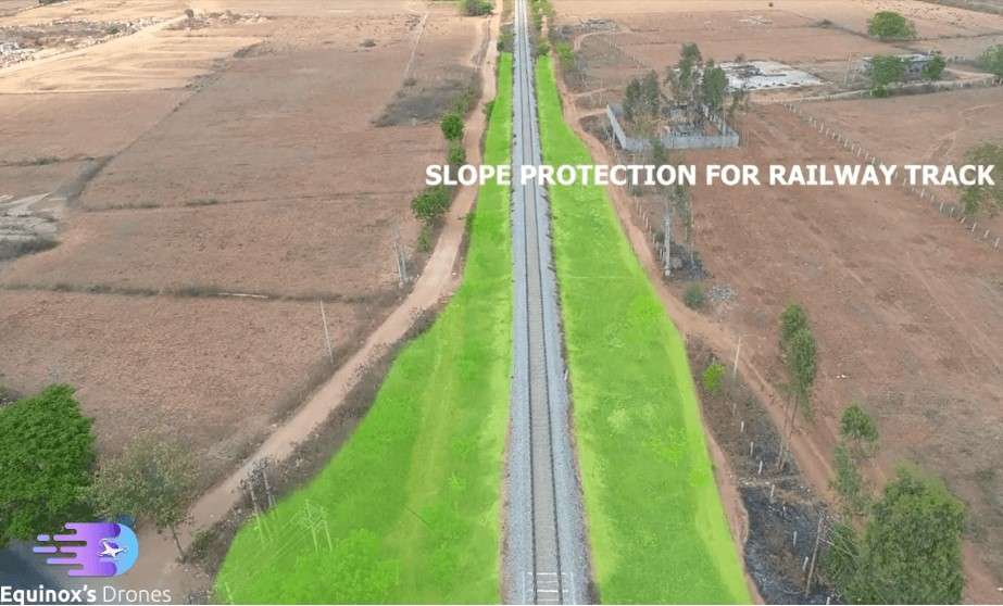  Railway track monitoring | drone imagery | inspection