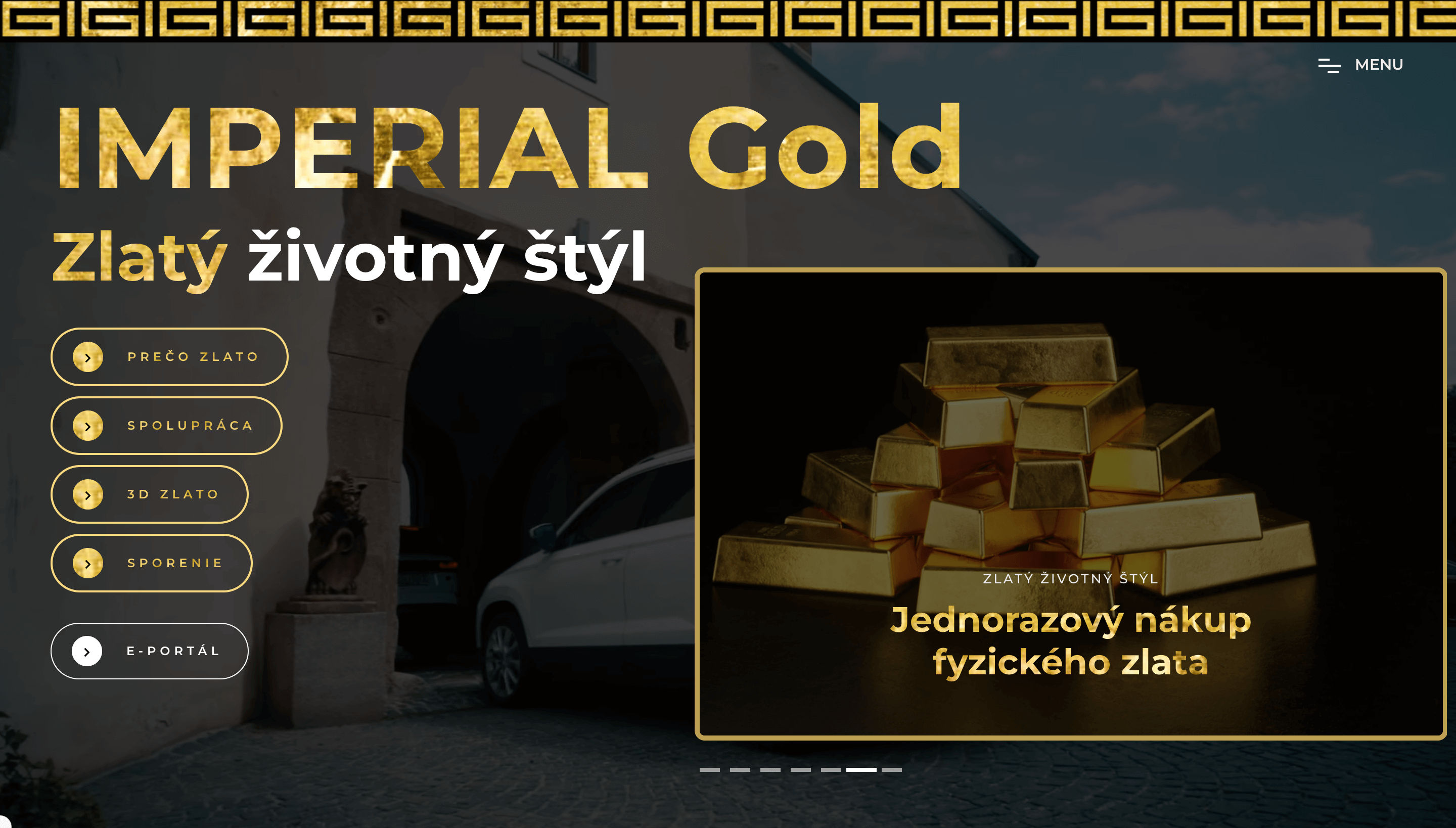 Tvorba webovej stránky IMPERIAL Gold