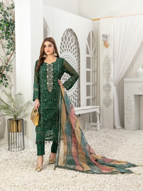 Raahi Fancy Embroidered Collection D-8208