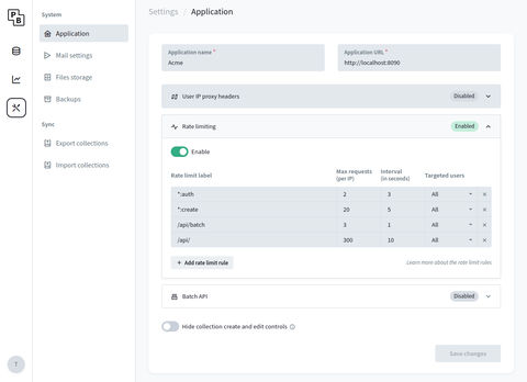 PocketBase screenshot