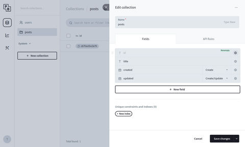 PocketBase screenshot