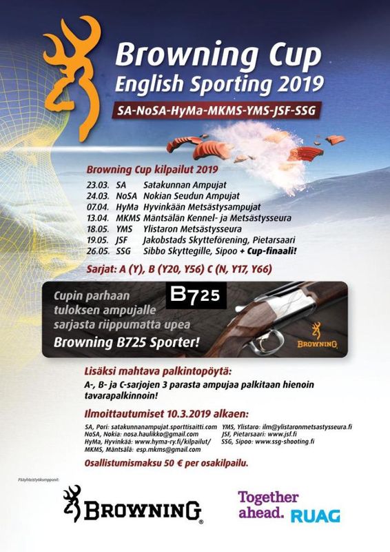 Browning Cup English Sporting 2019 - Ilmoittautuminen | Kaikki Sarjat