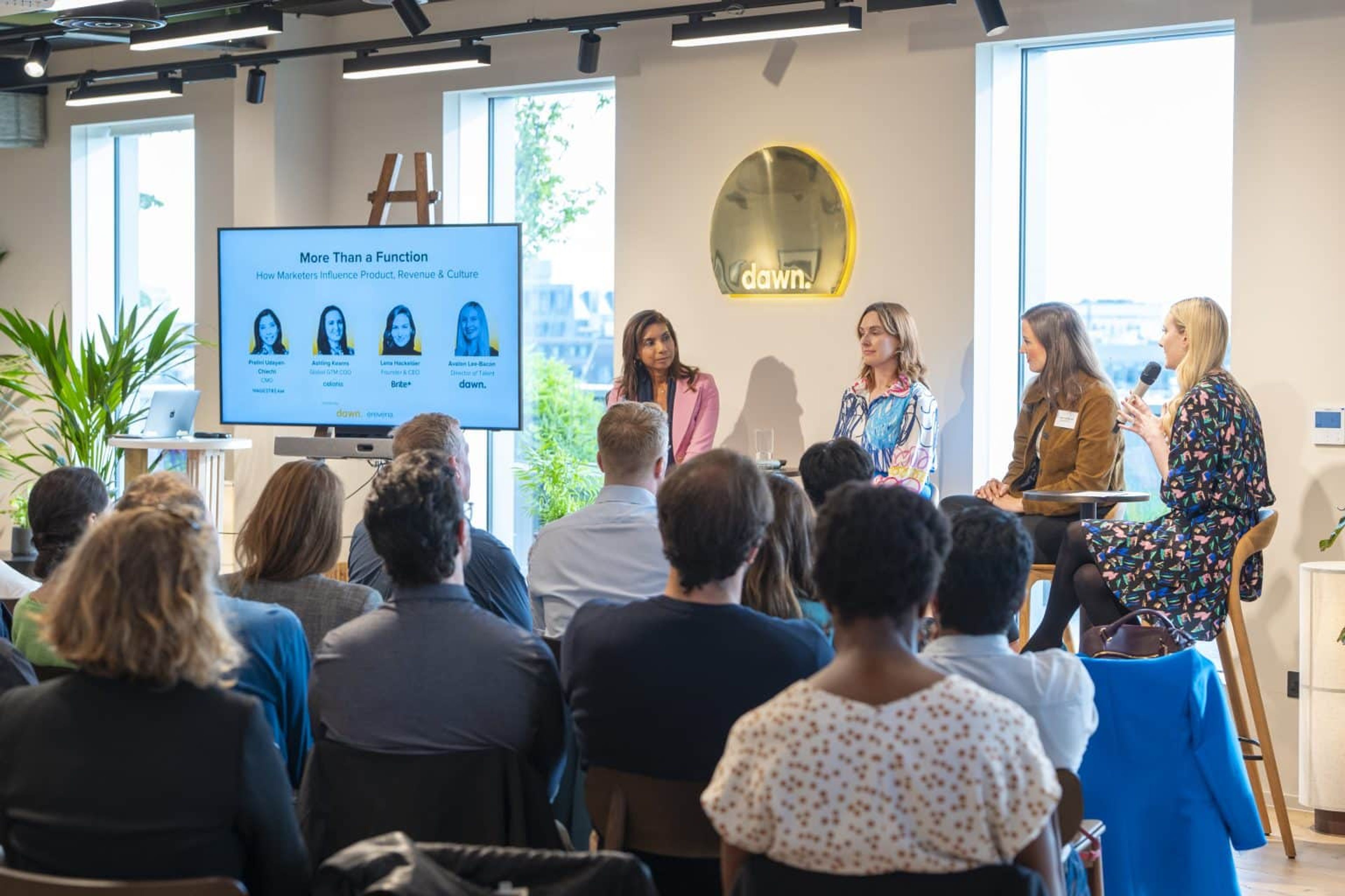 Erevena X Dawn Marketing Summit panellists and moderator
