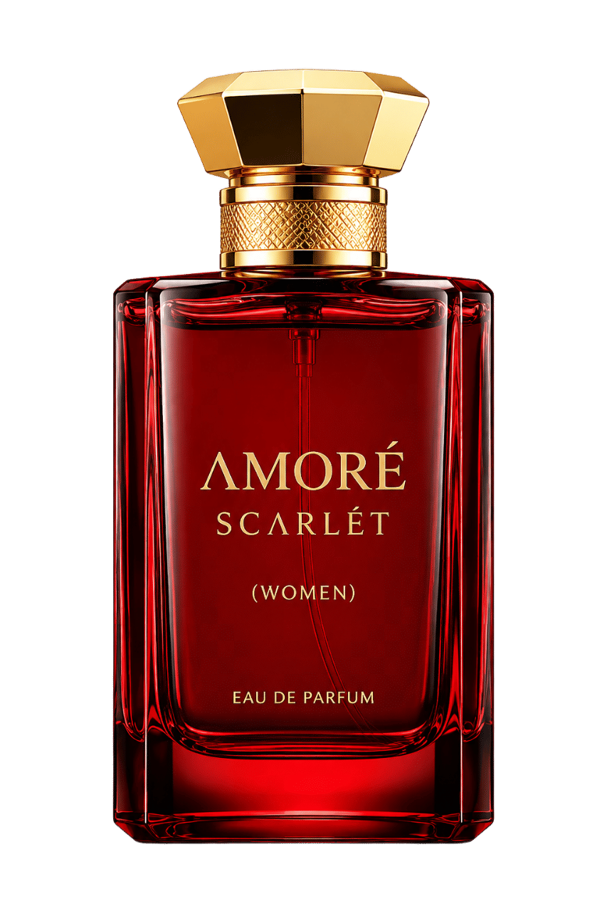 Botol parfum ΛMORÉ Scarlet