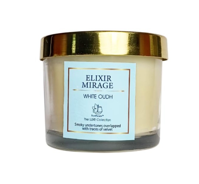 White Oudh Soy Wax Luxury Aroma Candles