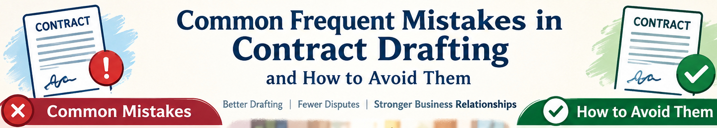 20 COMMON FREQUENT MISTAKES IN CONTRACT DRAFTING AND REMEDIES