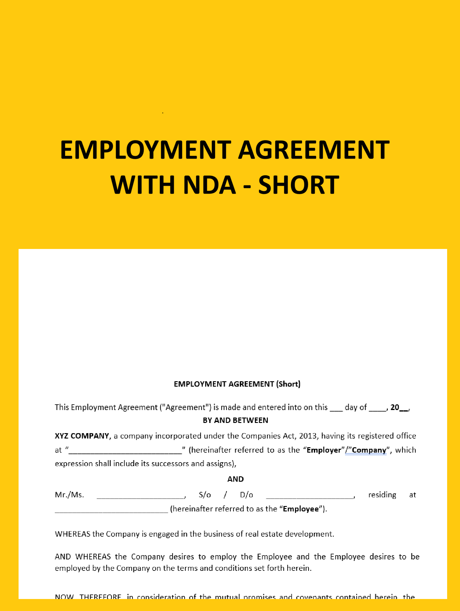 Employment-Agreement-with NDA-Short