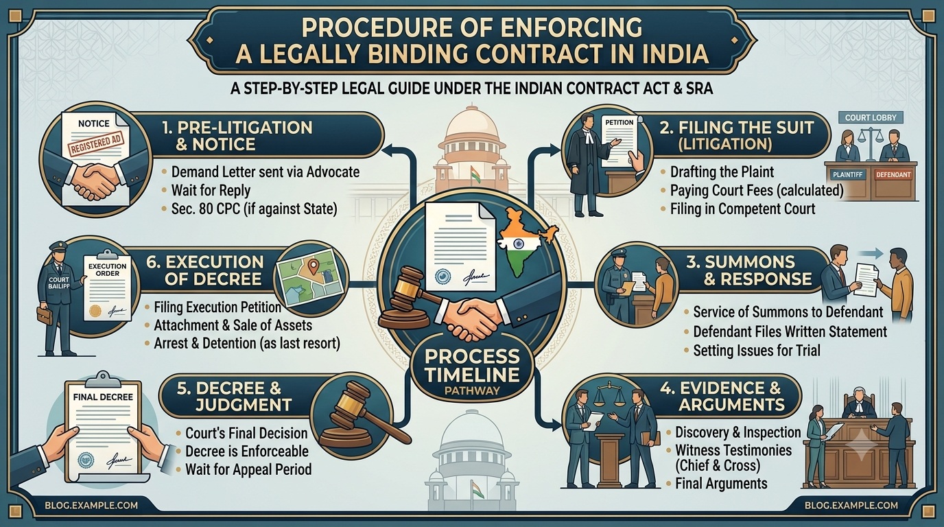 ENFORCING A LEGALLY BINDING CONTRACT IN INDIA