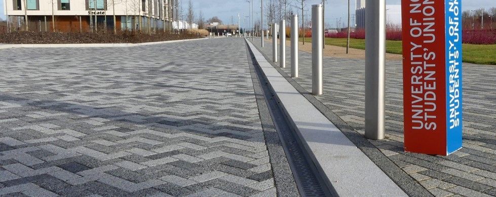 Channel drainage at Northampton University